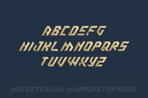 Techno Alphabet Vector Font