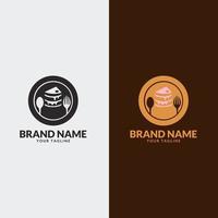 Cupcake Logo Icon. Set of vector bakery logos. labels, badges and design elements