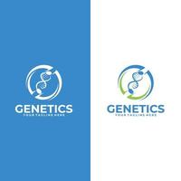 DNA vector logo collection. dna care logo designs simple modern for medical service