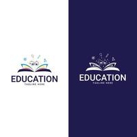 kids education logo design template. vector