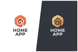 Home Vector Logo Concept Real Estate Renovation Modern Structure Architecture