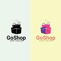 Online Shopping Logo. vector logo shop. Unique Shopping and Retail Logo Template