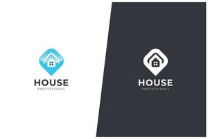 Home Vector Logo Concept Real Estate Renovation Modern Structure Architecture