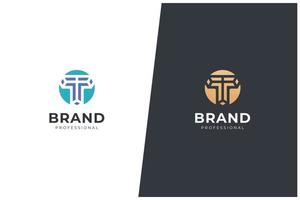 T Letter Logo Vector Concept Icon Trademark. Universal T Logotype Brand