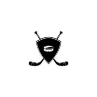 placa de hockey sobre hielo, logotipo, plantilla de emblema, etiquetas de hockey sobre hielo y elementos de diseño vector