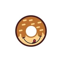 Donut icon. flat vector illustration donut food icon banner menu restaurant cafe menu design