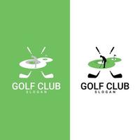 logotipos, etiquetas y emblemas de clubes de golf. adecuado para el logotipo de la empresa, impresión, digital, icono, aplicaciones y otros fines de material de marketing. conjunto de logotipos de golf. vector