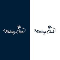 Fishing logo template. Sport fishing Logo. fishing illustration template vector