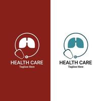 Healthy Lung Logo Template Design Vector. vector