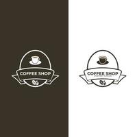 logotipo de la cafetería. logotipo de café. conjunto de logotipos de cafetería vintage modernos. ilustración vectorial vector