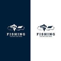 Fishing logo template. Sport fishing Logo. fishing illustration template