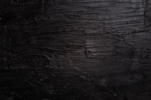 Abstract black texture from acrylic paint photo