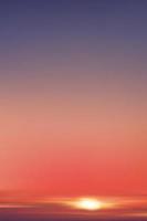 Sunset in evening with Orange,Yellow,Pink,Purple Sky,Vertical Dramatic twilight and dusk landscape, Vector illustration horizon Sky banner of sunrise or sunlight for four seasons background