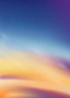 Sunset sky in evening with orange,yellow,purple colour, Dramatic twilight landscape duck sky with blue colour,Vector vertical banner romantic sunrise for Spring or Summer background, Panorama natural