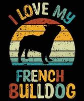 Vintage Retro Sunset French Bulldog T-Shirt Vintage Retro Sunset French Bulldog T-Shirt