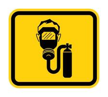 Warning Sign Breathing Apparatus Required vector