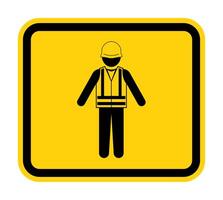 Symbol Wear Life Jacket Isolate On White Background vector