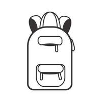 Backpack. Vector graphic illustration. For icon, web, backgroundprint.