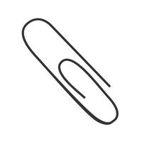 Clip for concept design. Paper clip vector graphic illustration. For icon,web, background, print.