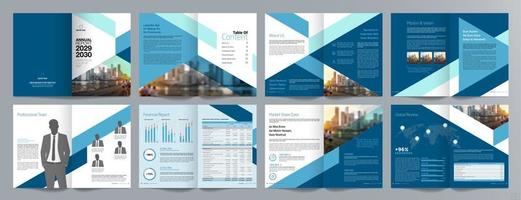 Annual report 16 page A4 201 vector