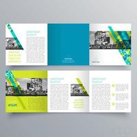 Tri-fold brochure template Minimalistic geometric design for corporate and business. Creative concept brochure vector template.