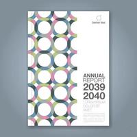 Abstract minimal geometric circle background for business annual report book cover brochure flyer poster vector