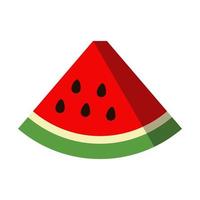 Watermelon vector icon isolated on white background