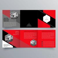 Tri-fold brochure template Minimalistic geometric design for corporate and business. Creative concept brochure vector template.