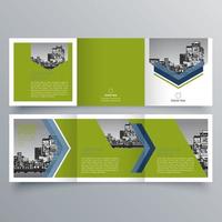 Tri-fold brochure template Minimalistic geometric design for corporate and business. Creative concept brochure vector template.