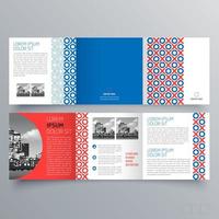 Tri-fold brochure template Minimalistic geometric design for corporate and business. Creative concept brochure vector template.