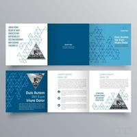 Tri-fold brochure template Minimalistic geometric design for corporate and business. Creative concept brochure vector template.