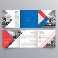 Tri-fold brochure template Minimalistic geometric design for corporate and business. Creative concept brochure vector template.