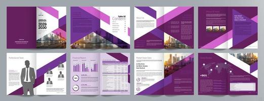 Annual report 16 page A4 201 vector
