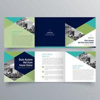 Tri-fold brochure template Minimalistic geometric design for corporate and business. Creative concept brochure vector template.