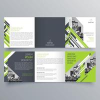 Tri-fold brochure template Minimalistic geometric design for corporate and business. Creative concept brochure vector template.