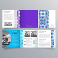 Tri-fold brochure template Minimalistic geometric design for corporate and business. Creative concept brochure vector template.