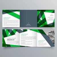 Tri-fold brochure template Minimalistic geometric design for corporate and business. Creative concept brochure vector template.