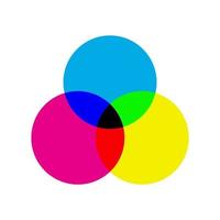 icono de vector cmyk aislado sobre fondo blanco