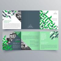 Tri-fold brochure template Minimalistic geometric design for corporate and business. Creative concept brochure vector template.