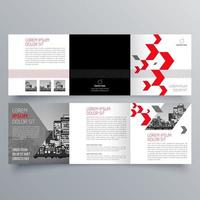 Tri-fold brochure template Minimalistic geometric design for corporate and business. Creative concept brochure vector template.