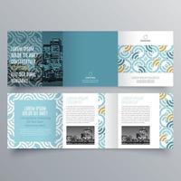 Tri-fold brochure template Minimalistic geometric design for corporate and business. Creative concept brochure vector template.