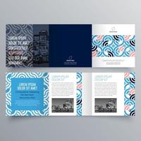 Tri-fold brochure template Minimalistic geometric design for corporate and business. Creative concept brochure vector template.