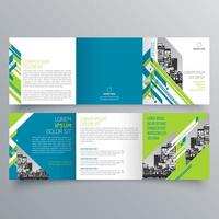 Tri-fold brochure template Minimalistic geometric design for corporate and business. Creative concept brochure vector template.