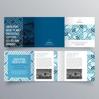 Tri-fold brochure template Minimalistic geometric design for corporate and business. Creative concept brochure vector template.