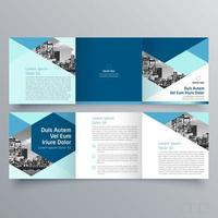 Tri-fold brochure template Minimalistic geometric design for corporate and business. Creative concept brochure vector template.