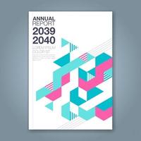 minimal geometric shapes design background for business annual report book cover brochure flyer poster vector