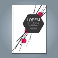 fondo de diseño de formas geométricas mínimas para informe anual de negocios portada de libro folleto folleto cartel vector