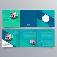 Tri-fold brochure template Minimalistic geometric design for corporate and business. Creative concept brochure vector template.