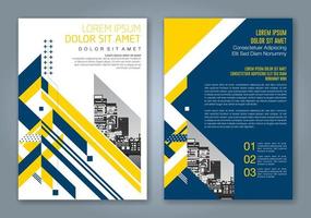 fondo de diseño de formas geométricas mínimas para informe anual de negocios portada de libro folleto folleto cartel vector