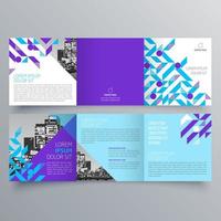 Tri-fold brochure template Minimalistic geometric design for corporate and business. Creative concept brochure vector template.